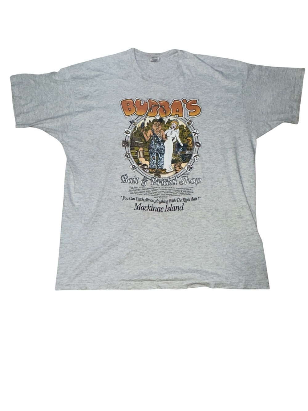 Vintage 1994 EPI Mackinac Island, MI Bubbas Bait & Bridal Shop Single Stitch Tee